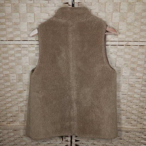 J. Crew Faux Sherpa Teddy Lined Vest - Picture 4 of 8